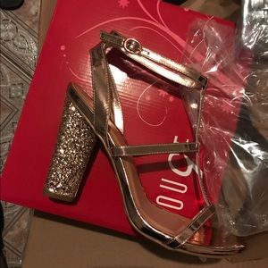 Rose Gold Block Heels